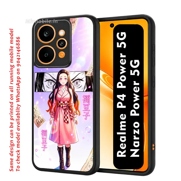Nezuko_Kamado_From_Anime_Series_Demon_Slayer_Design_Printed_Premium_Glossy_Back_Case_Cover_With_Camera_Protection_For_Realme_P4_Power_5G_/_Narzo_Power_5G_Mk000441_Bx