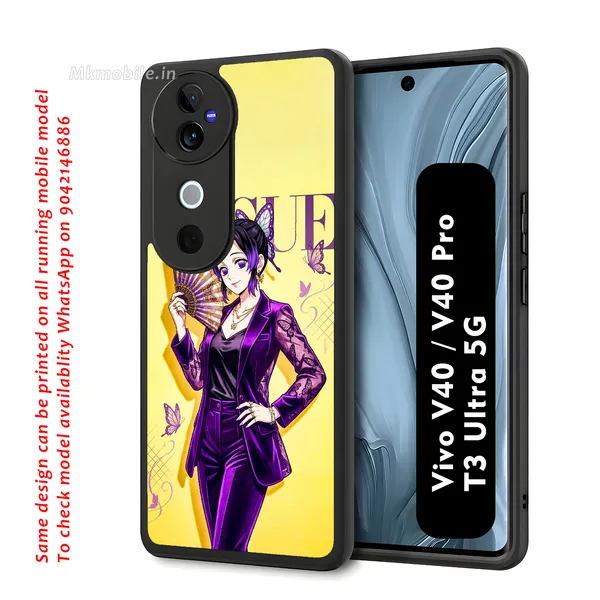 Shinobu_Kocho_From_The_Anime_Demon_Slayer_Design_Printed_Premium_Glossy_Back_Case_Cover_With_Camera_Protection_For_Vivo_V40_5G_/_V40_Pro_5G_/_T3_Ultra_5G_Mk000442_Bx