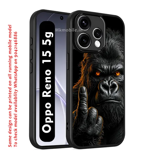 A_Fierce_Close_Up_Portrait_Of_A_Gorilla_In_Swag_Or_Snarl_Expression_Design_Printed_Premium_Glossy_Back_Case_Cover_With_Camera_Protection_For_OPPO_RENO_15_5g_Mk000450_Bx
