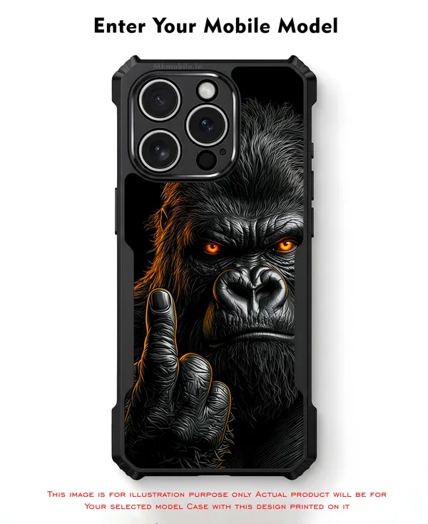 A_Fierce_Close_Up_Portrait_Of_A_Gorilla_In_Swag_Or_Snarl_Expression__Design_Printed_Bumper_Glossy_Back_Case_Cover_With_Camera_Protection_Mk000450_Bx
