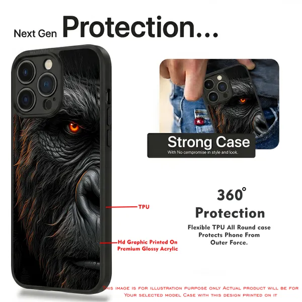 Realistic_Close_Up_Portrait_Of_A_Gorilla_With_Glaring_Red_Eyes_Design_Printed_Premium_Glossy_Back_Case_Cover_With_Camera_Protection_Mk000451_Bx
