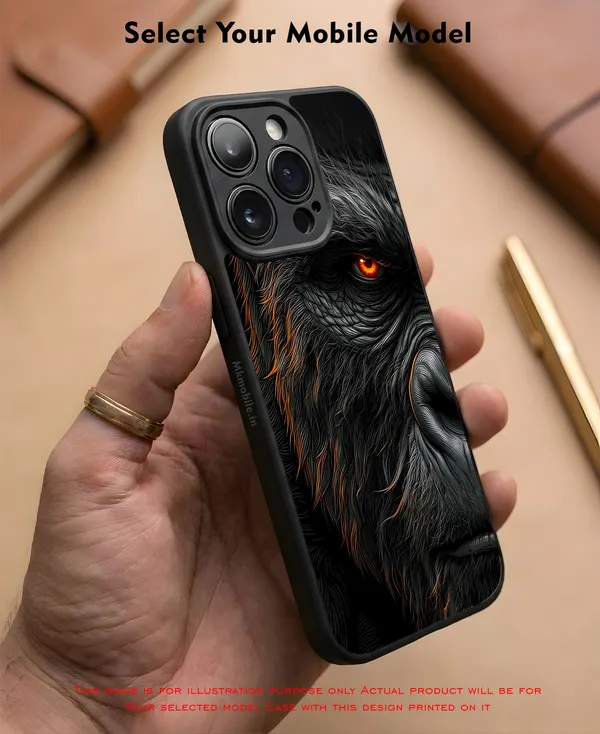 Realistic_Close_Up_Portrait_Of_A_Gorilla_With_Glaring_Red_Eyes_Design_Printed_Premium_Glossy_Back_Case_Cover_With_Camera_Protection_Mk000451_Bx