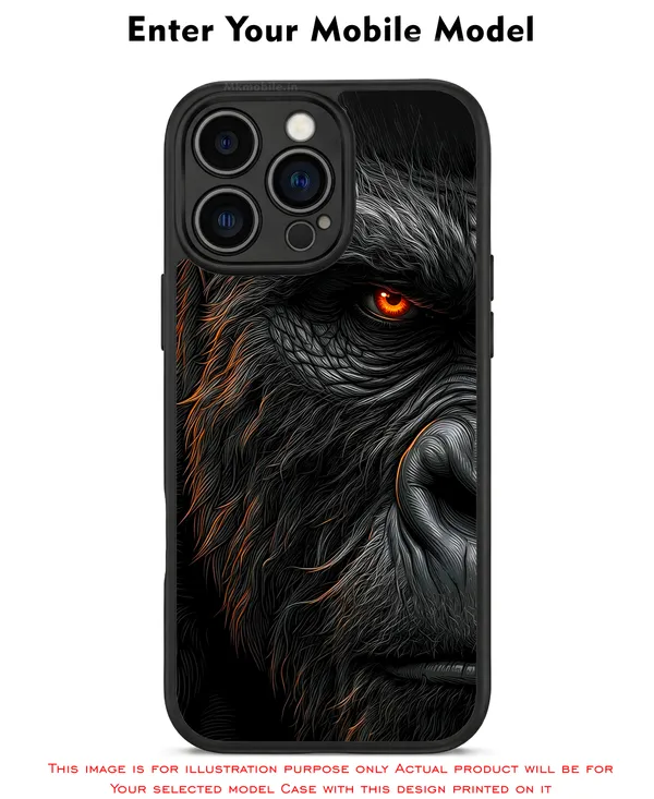 Realistic_Close_Up_Portrait_Of_A_Gorilla_With_Glaring_Red_Eyes_Design_Printed_Premium_Glossy_Back_Case_Cover_With_Camera_Protection_Mk000451_Bx