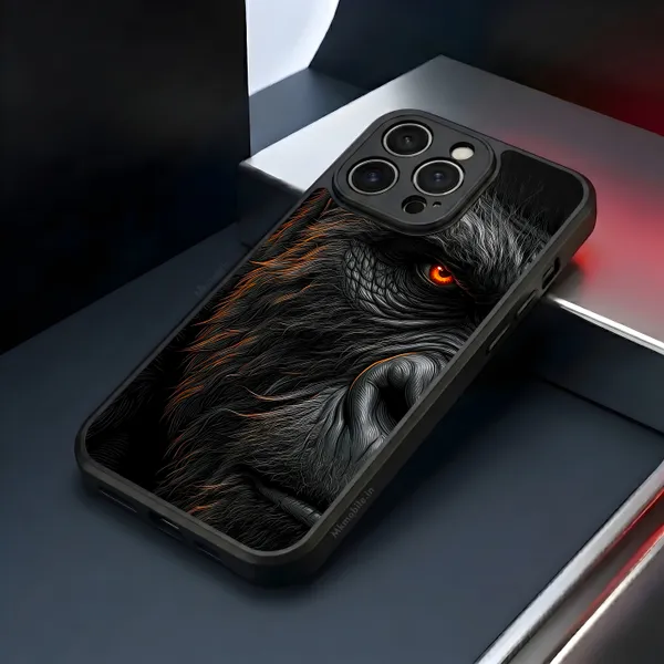 Realistic_Close_Up_Portrait_Of_A_Gorilla_With_Glaring_Red_Eyes_Design_Printed_Premium_Glossy_Back_Case_Cover_With_Camera_Protection_Mk000451_Bx