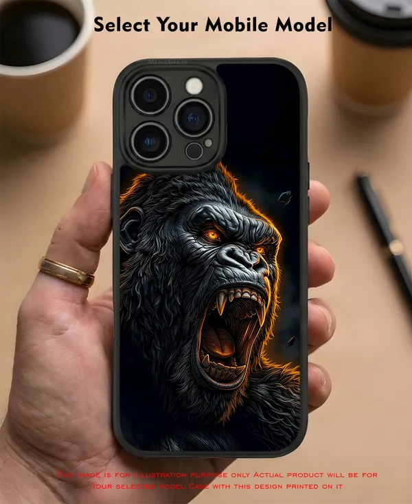 Realistic_Close_Up_Portrait_Of_A_Gorilla_With_Glaring_Red_Eyes_Design_Printed_Premium_Glossy_Back_Case_Cover_With_Camera_Protection_Mk000452_Bx