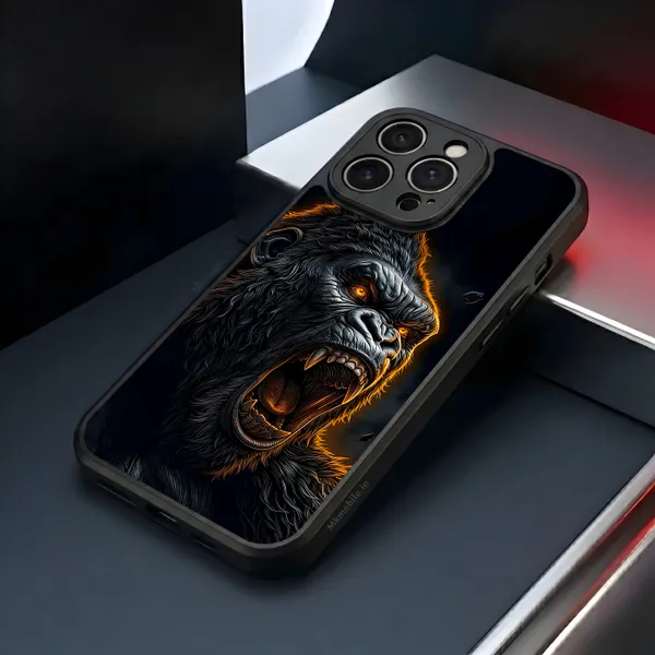 Realistic_Close_Up_Portrait_Of_A_Gorilla_With_Glaring_Red_Eyes_Design_Printed_Premium_Glossy_Back_Case_Cover_With_Camera_Protection_Mk000452_Bx