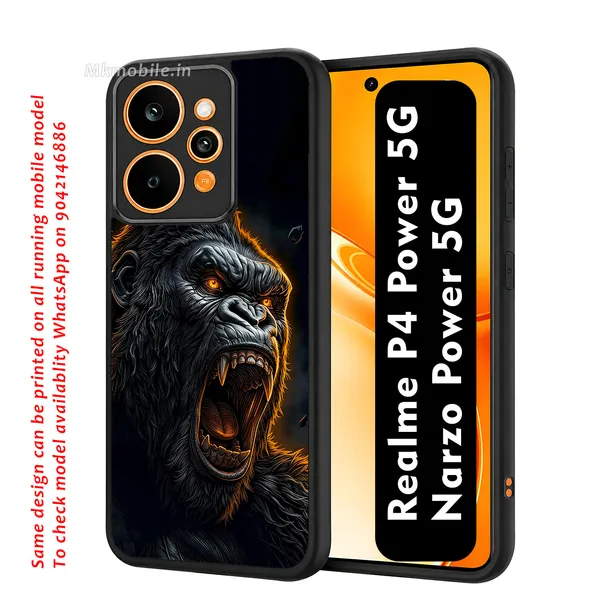 Realistic_Close_Up_Portrait_Of_A_Gorilla_With_Glaring_Red_Eyes_Design_Printed_Premium_Glossy_Back_Case_Cover_With_Camera_Protection_For_Realme_P4_Power_5G_/_Narzo_Power_5G_Mk000452_Bx