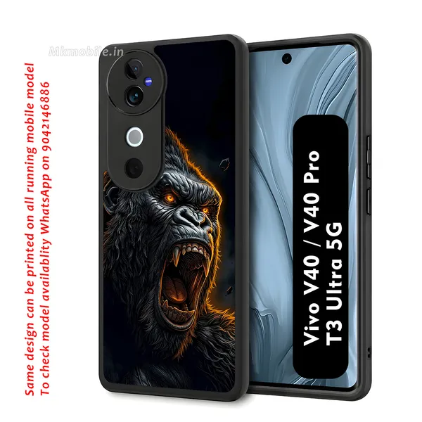 Realistic_Close_Up_Portrait_Of_A_Gorilla_With_Glaring_Red_Eyes_Design_Printed_Premium_Glossy_Back_Case_Cover_With_Camera_Protection_For_Vivo_V40_5G_/_V40_Pro_5G_/_T3_Ultra_5G_Mk000452_Bx