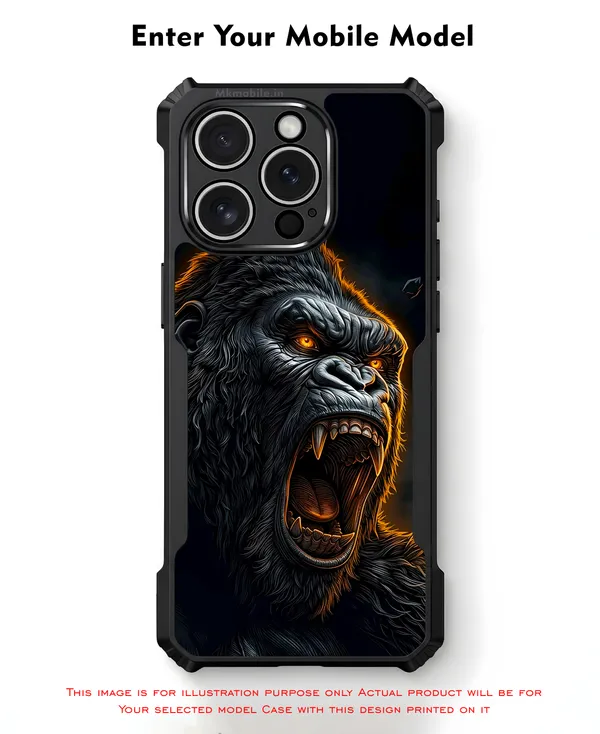 Realistic_Close_Up_Portrait_Of_A_Gorilla_With_Glaring_Red_Eyes__Design_Printed_Bumper_Glossy_Back_Case_Cover_With_Camera_Protection_Mk000452_Bx