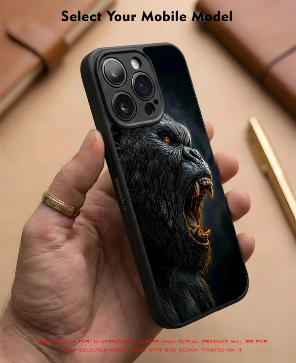 Realistic_Close_Up_Portrait_Of_A_Gorilla_With_Glaring_Red_Eyes_Design_Printed_Premium_Glossy_Back_Case_Cover_With_Camera_Protection_Mk000453_Bx