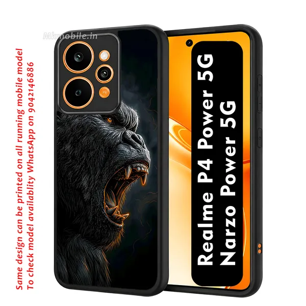 Realistic_Close_Up_Portrait_Of_A_Gorilla_With_Glaring_Red_Eyes_Design_Printed_Premium_Glossy_Back_Case_Cover_With_Camera_Protection_For_Realme_P4_Power_5G_/_Narzo_Power_5G_Mk000453_Bx