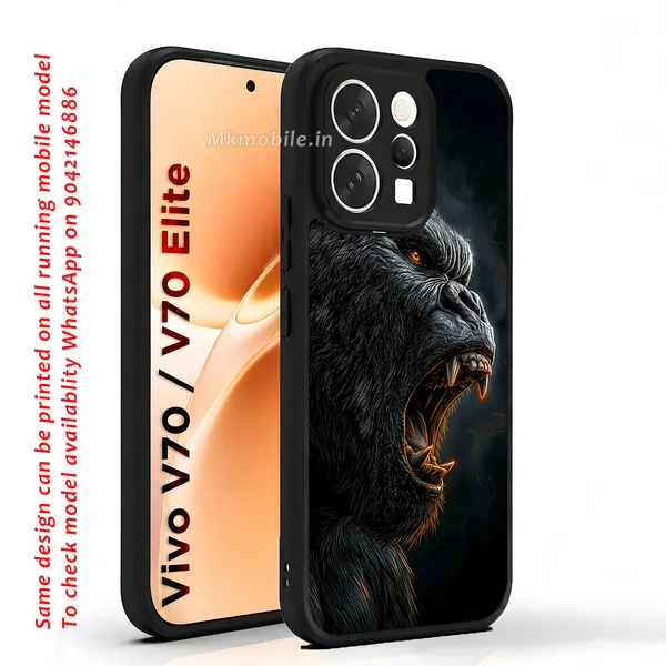 Realistic_Close_Up_Portrait_Of_A_Gorilla_With_Glaring_Red_Eyes_Design_Printed_Premium_Glossy_Back_Case_Cover_With_Camera_Protection_For_Vivo_V70_5G_/_V70_5G_Elite_Mk000453_Bx