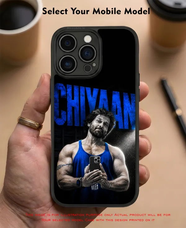 Blue_Toned_Image_Of_Indian_Actor_Chiyaan_Vikram_In_His_Stunning_Physique_Design_Printed_Premium_Glossy_Back_Case_Cover_With_Camera_Protection_Mk000454_Bx
