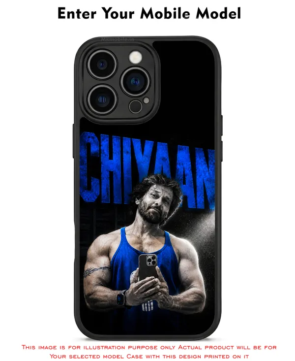 Blue_Toned_Image_Of_Indian_Actor_Chiyaan_Vikram_In_His_Stunning_Physique_Design_Printed_Premium_Glossy_Back_Case_Cover_With_Camera_Protection_Mk000454_Bx