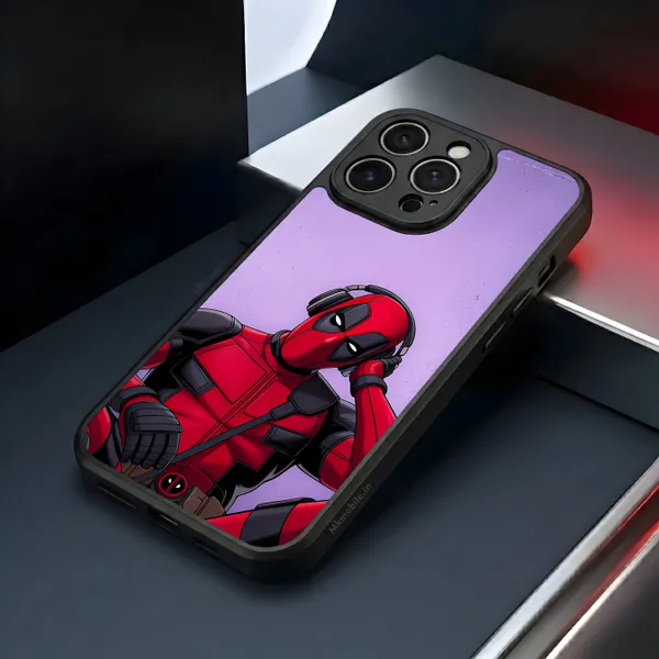 Deadpool_Wearing_Headphones_Design_Printed_Premium_Glossy_Back_Case_Cover_With_Camera_Protection_Mk000457_Bx