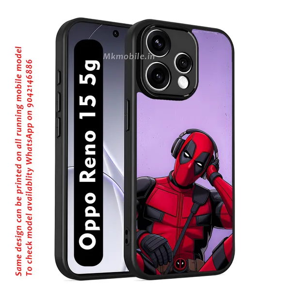Deadpool_Wearing_Headphones_Design_Printed_Premium_Glossy_Back_Case_Cover_With_Camera_Protection_For_OPPO_RENO_15_5g_Mk000457_Bx