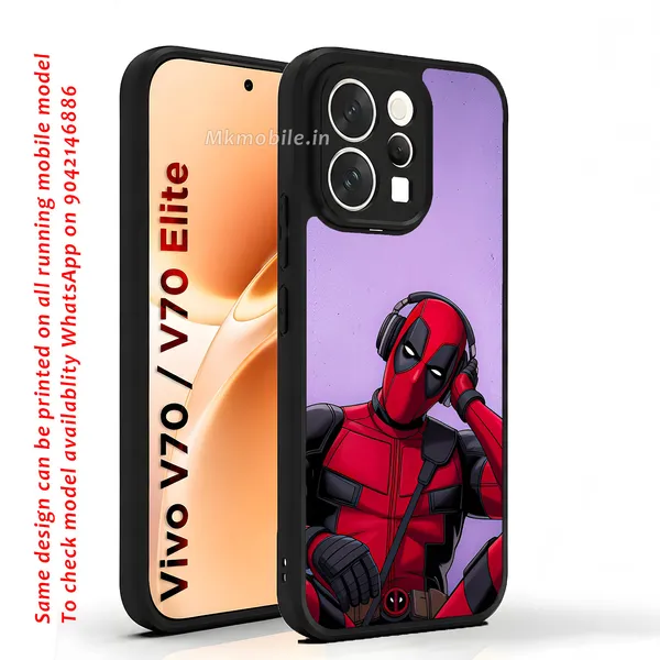 Deadpool_Wearing_Headphones_Design_Printed_Premium_Glossy_Back_Case_Cover_With_Camera_Protection_For_Vivo_V70_5G_/_V70_5G_Elite_Mk000457_Bx