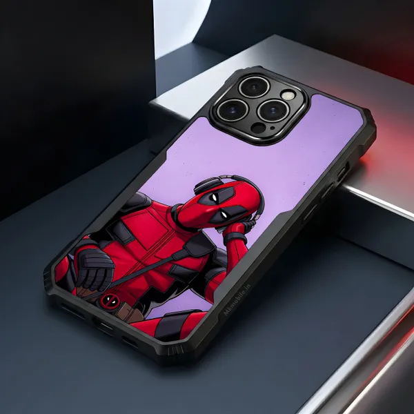 Deadpool_Wearing_Headphones__Design_Printed_Bumper_Glossy_Back_Case_Cover_With_Camera_Protection_Mk000457_Bx