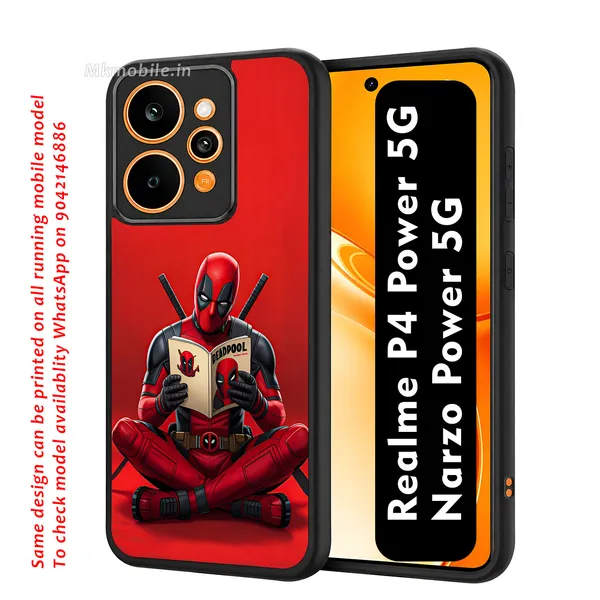 Deadpool_Reading_Book_Design_Printed_Premium_Glossy_Back_Case_Cover_With_Camera_Protection_For_Realme_P4_Power_5G_/_Narzo_Power_5G_Mk000459_Bx