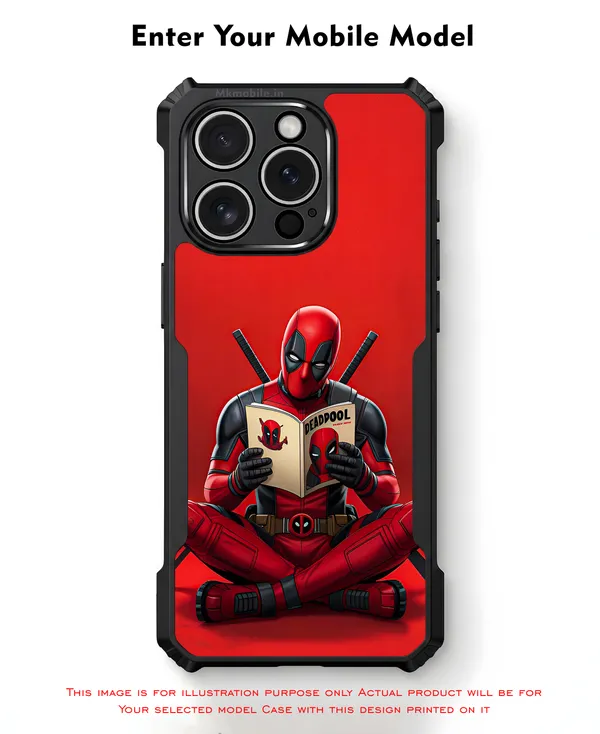 Deadpool_Reading_Book__Design_Printed_Bumper_Glossy_Back_Case_Cover_With_Camera_Protection_Mk000459_Bx
