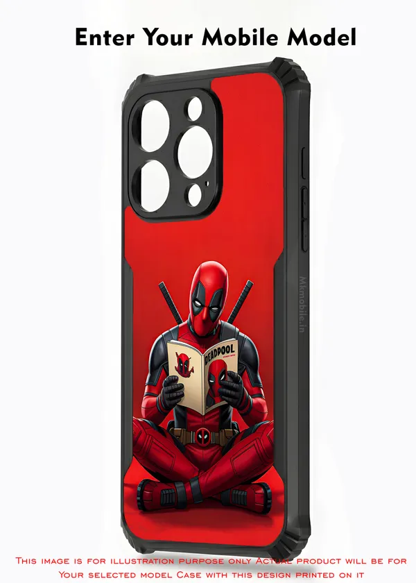 Deadpool_Reading_Book__Design_Printed_Bumper_Glossy_Back_Case_Cover_With_Camera_Protection_Mk000459_Bx