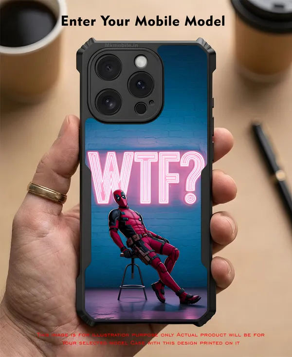 Deadpool_With_Wtf_Neon_Sign__Design_Printed_Bumper_Glossy_Back_Case_Cover_With_Camera_Protection_Mk000460_Bx