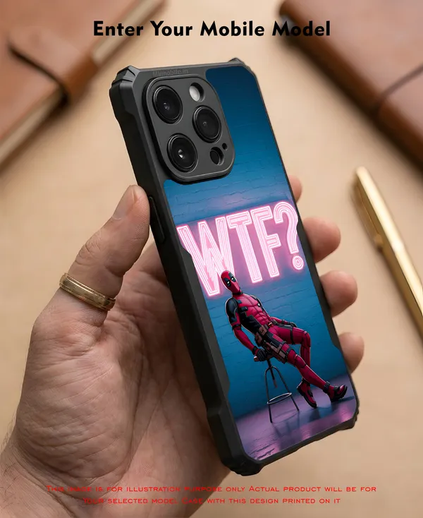Deadpool_With_Wtf_Neon_Sign__Design_Printed_Bumper_Glossy_Back_Case_Cover_With_Camera_Protection_Mk000460_Bx