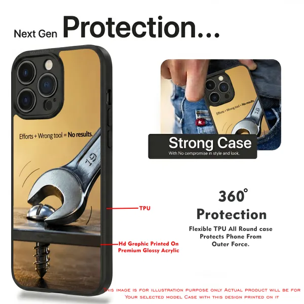 Efforts_Plus_Wrong_Tool_Equal_Tono_Results_Design_Printed_Premium_Glossy_Back_Case_Cover_With_Camera_Protection_Mk000462_Bx