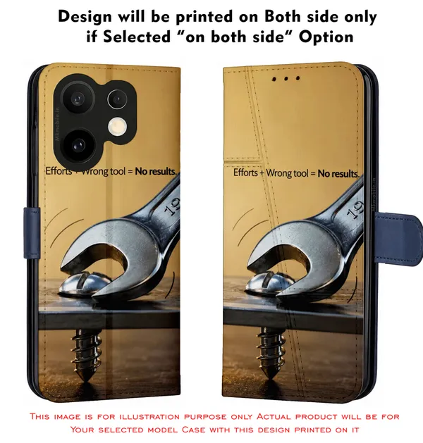 Efforts_Plus_Wrong_Tool_Equal_Tono_Results_Design_Printed_Flip_Case_Cover_With_Camera_Protection_Mk000462_Fcuv
