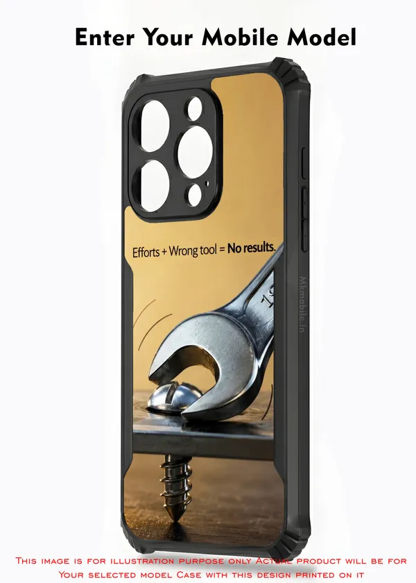 Efforts_Plus_Wrong_Tool_Equal_Tono_Results__Design_Printed_Bumper_Glossy_Back_Case_Cover_With_Camera_Protection_Mk000462_Bx