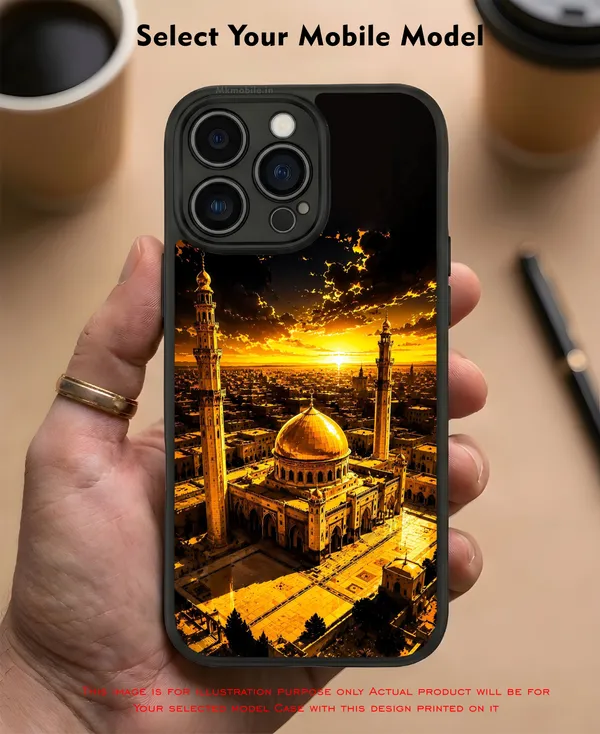 Islamic_Themed_Aesthetic_With_A_Golden_Dome_And_Sunset_Design_Printed_Premium_Glossy_Back_Case_Cover_With_Camera_Protection_Mk000466_Bx