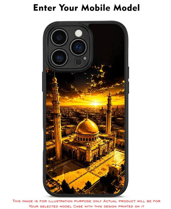 Islamic_Themed_Aesthetic_With_A_Golden_Dome_And_Sunset_Design_Printed_Premium_Glossy_Back_Case_Cover_With_Camera_Protection_Mk000466_Bx
