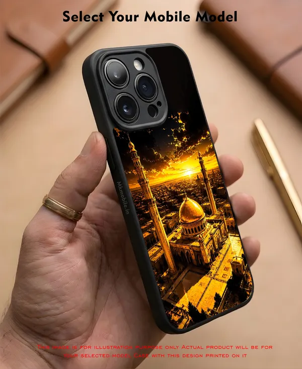 Islamic_Themed_Aesthetic_With_A_Golden_Dome_And_Sunset_Design_Printed_Premium_Glossy_Back_Case_Cover_With_Camera_Protection_Mk000466_Bx