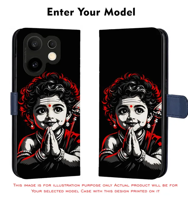 Cute_Baby_Murugan_With_Vel_In_Divine_Look_Design_Printed_Flip_Case_Cover_With_Camera_Protection_Mk000469_Fcuv