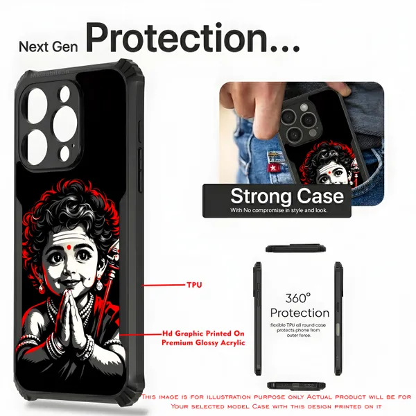 Cute_Baby_Murugan_With_Vel_In_Divine_Look__Design_Printed_Bumper_Glossy_Back_Case_Cover_With_Camera_Protection_Mk000469_Ip