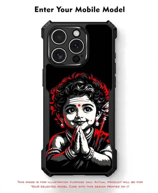 Cute_Baby_Murugan_With_Vel_In_Divine_Look__Design_Printed_Bumper_Glossy_Back_Case_Cover_With_Camera_Protection_Mk000469_Ip