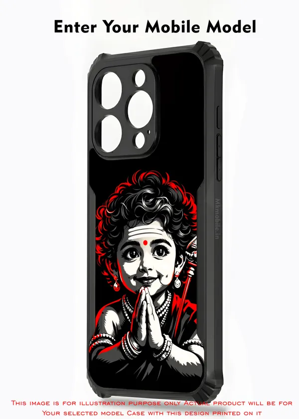 Cute_Baby_Murugan_With_Vel_In_Divine_Look__Design_Printed_Bumper_Glossy_Back_Case_Cover_With_Camera_Protection_Mk000469_Ip