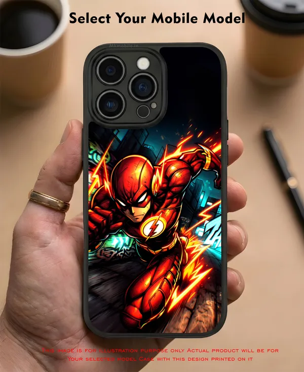 The_Flash_Design_Printed_Premium_Glossy_Back_Case_Cover_With_Camera_Protection_Mk000470_Bx