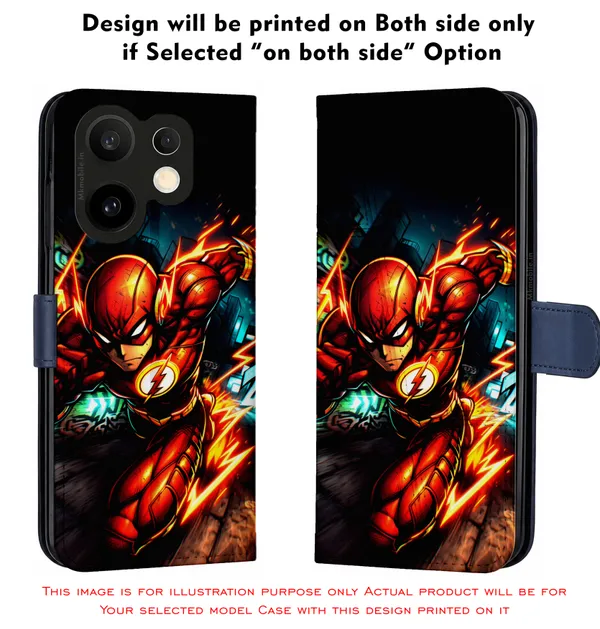 The_Flash_Design_Printed_Flip_Case_Cover_With_Camera_Protection_Mk000470_Fcuv