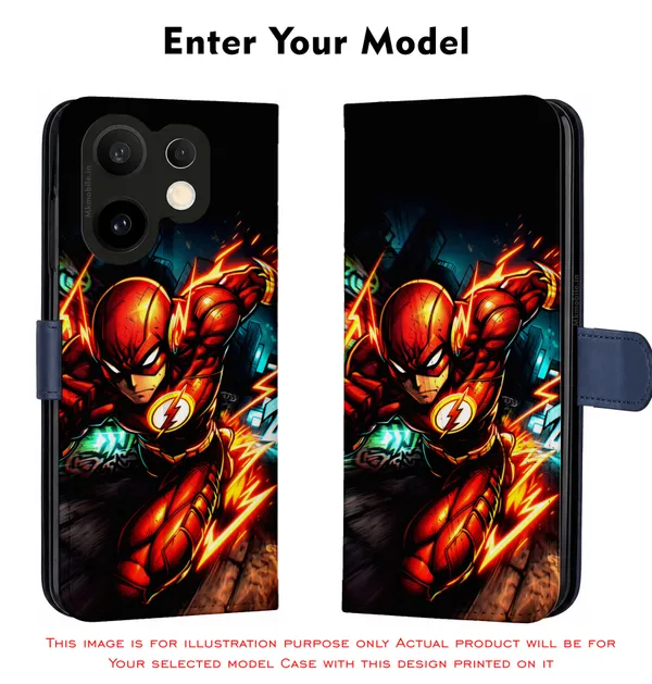 The_Flash_Design_Printed_Flip_Case_Cover_With_Camera_Protection_Mk000470_Fcuv