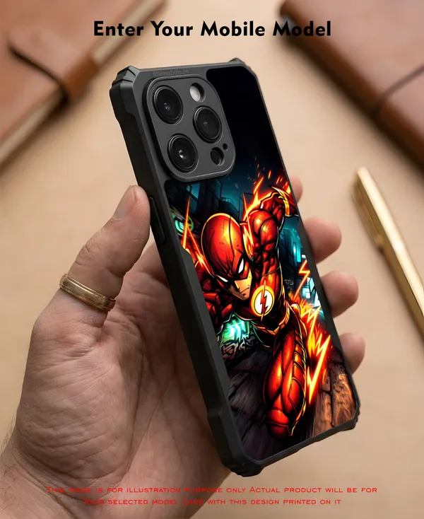 The_Flash__Design_Printed_Bumper_Glossy_Back_Case_Cover_With_Camera_Protection_Mk000470_Bx