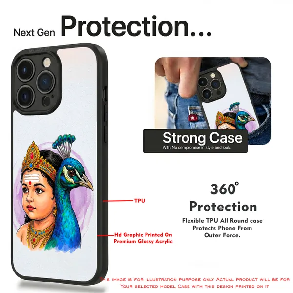 Tamil_God_Murugan_With_Mayil_Design_Printed_Premium_Glossy_Back_Case_Cover_With_Camera_Protection_Mk000471_Bx