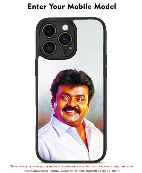 Captain_Vijaykanth_Portrait_Design_Printed_Premium_Glossy_Back_Case_Cover_With_Camera_Protection_Mk000474_Bx