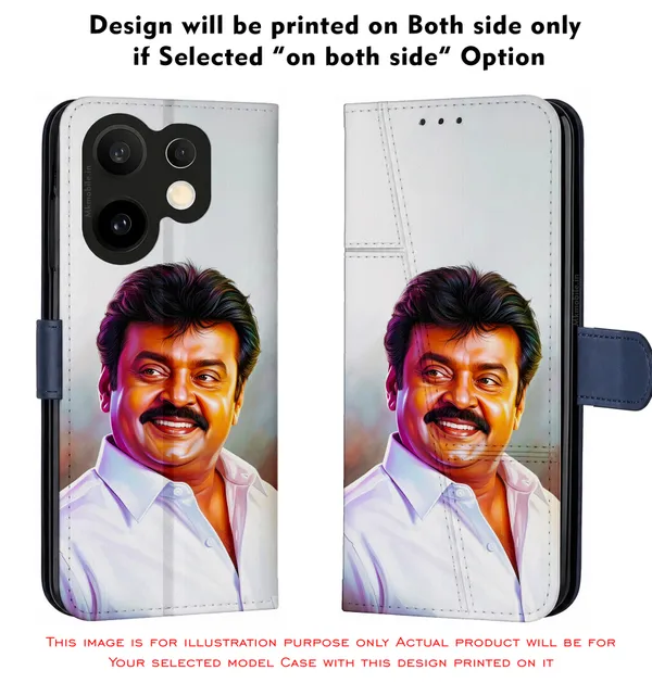 Captain_Vijaykanth_Portrait_Design_Printed_Flip_Case_Cover_With_Camera_Protection_Mk000474_Fcuv