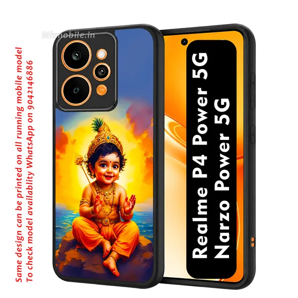 Tamil_Kadavul_Murugan_With_Mayil_Design_Printed_Premium_Glossy_Back_Case_Cover_With_Camera_Protection_For_Realme_P4_Power_5G_/_Narzo_Power_5G_Mk000476_Bx