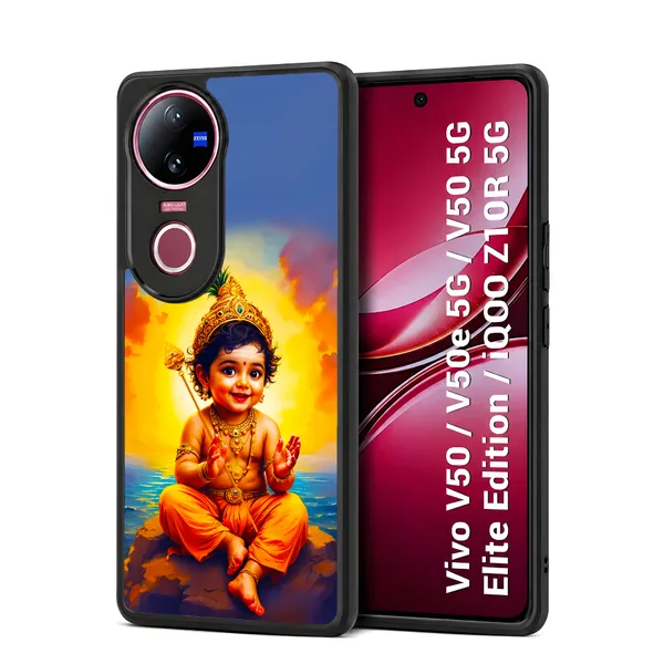 Tamil_Kadavul_Murugan_With_Mayil_Design_Printed_Premium_Glossy_Back_Case_Cover_With_Camera_Protection_For_Vivo_V50_/_V50e_/_V50_5g_Elite_Edition_/_iQOO_Z10r_5g_Mk000476_Bx