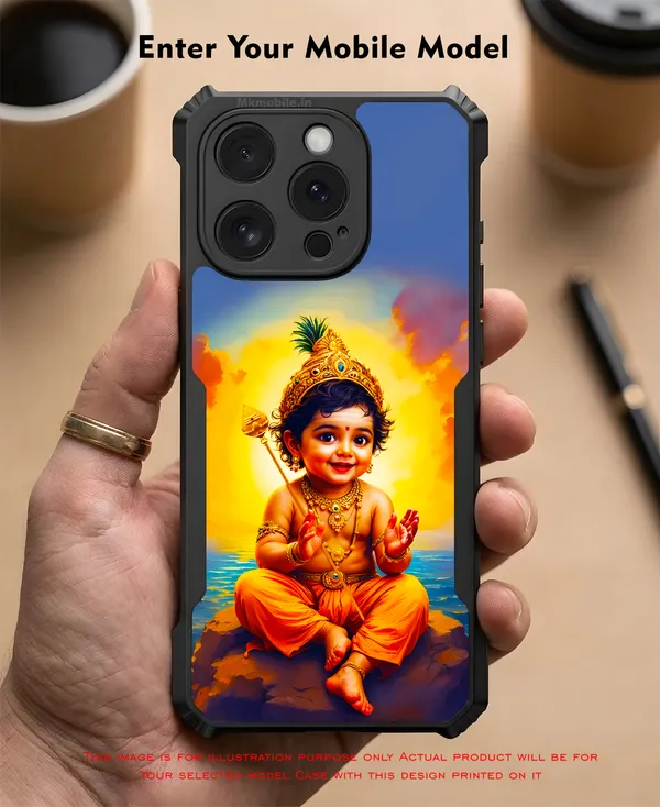 Cute_Baby_Murugan_Tamil_Kadavul_Design_Printed_Bumper_Glossy_Back_Case_Cover_With_Camera_Protection_Mk000476_Ip