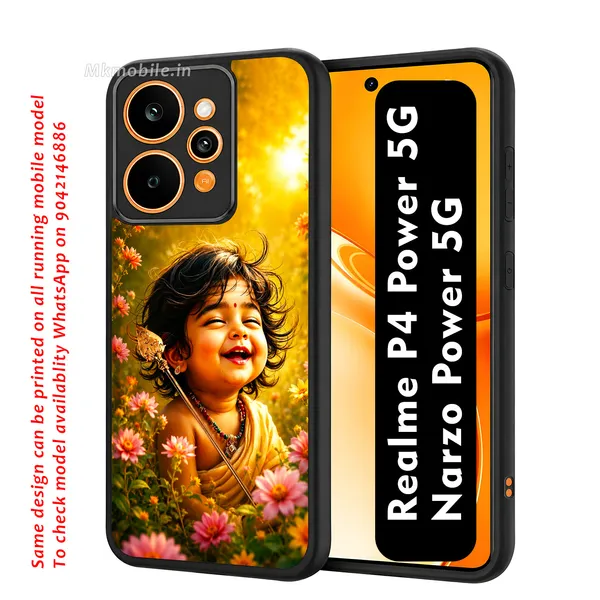 Tamil_Kadavul_Murugan_With_Mayil_Design_Printed_Premium_Glossy_Back_Case_Cover_With_Camera_Protection_For_Realme_P4_Power_5G_/_Narzo_Power_5G_Mk000477_Bx