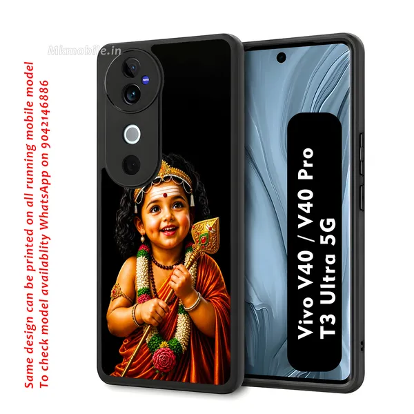 Tamil_Kadavul_Murugan_With_Mayil_Design_Printed_Premium_Glossy_Back_Case_Cover_With_Camera_Protection_For_Vivo_V40_5G_/_V40_Pro_5G_/_T3_Ultra_5G_Mk000478_Bx