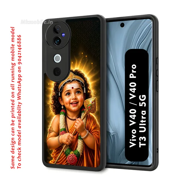 Tamil_Kadavul_Murugan_With_Mayil_Design_Printed_Premium_Glossy_Back_Case_Cover_With_Camera_Protection_For_Vivo_V40_5G_/_V40_Pro_5G_/_T3_Ultra_5G_Mk000479_Bx